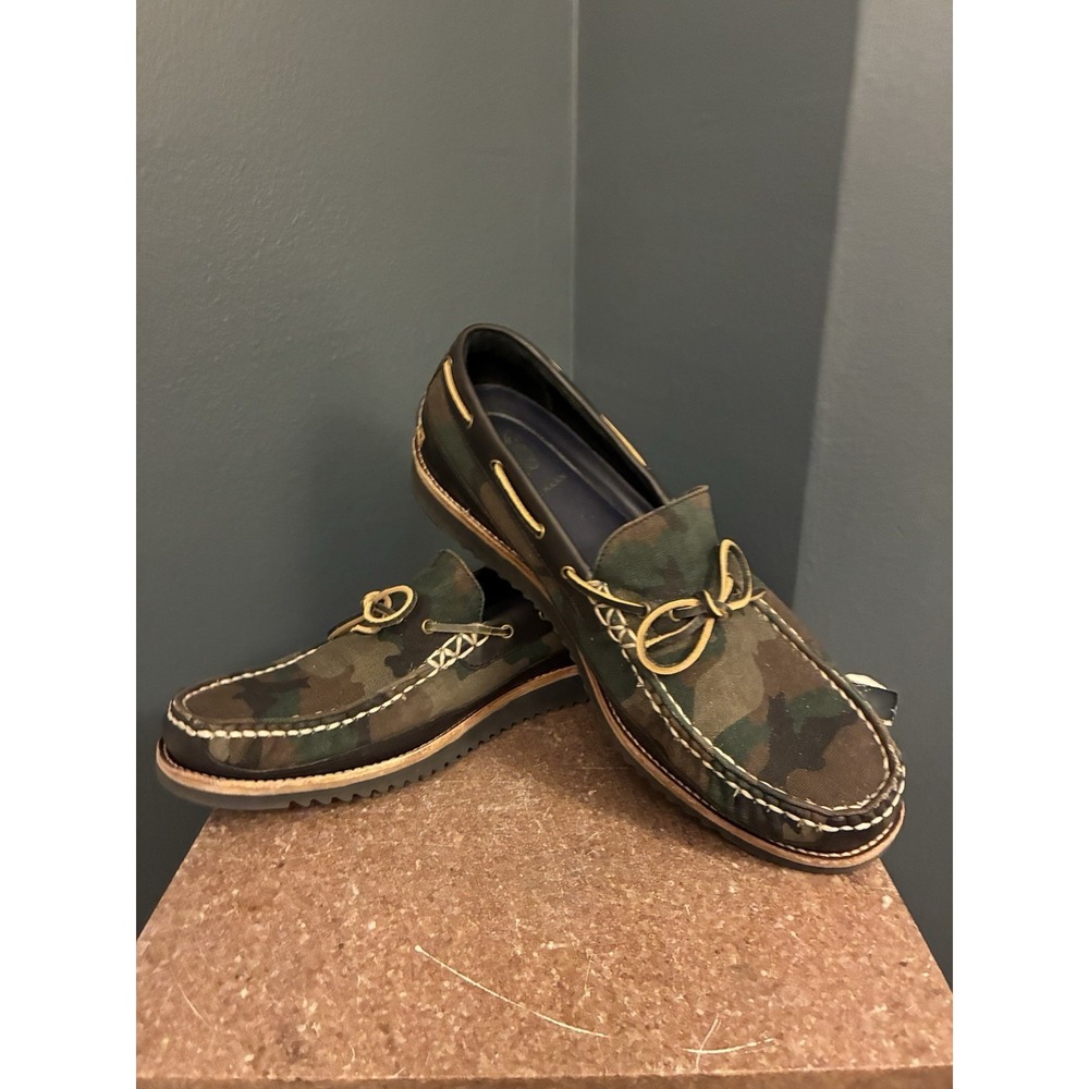 Cole‎ Haan Men's Pinch Rugged Camp Moc Loafers Camo Boat Shoes Size 11.5